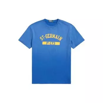 Polo Ralph Lauren SS24 Логотип Принт Круглый вырез Прямой крой Короткий рукав Футболка Мужские Топы Королевский Синий 710934768-001 S