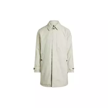 Polo Ralph Lauren Ss24 однотонная хлопковая куртка с воротником-поло и карманом на пуговицах, длинный рукав, мужская куртка цвета керамики и серого MNPOOTW12820086-020 M