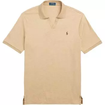 Polo Ralph Lauren SS24 однотонная рубашка-поло с вышитым маленьким пони свободная повседневная рубашка-поло с коротким рукавом мужская классическая многоцветная MNPOKNI1N822830-200 S