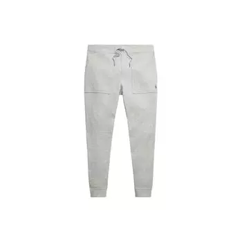 Polo Ralph Lauren SS24 однотонные спортивные брюки с боковыми карманами и шнурком, мужские брюки светло-серого цвета 710900842-006 S