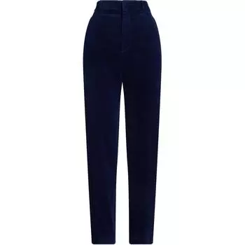 Polo Ralph Lauren SS24 Однотонные Свободные Брюки с Высокой Посадкой и Карманами, Зауженные, Повседневные Женские Брюки Индиго WMPOPNTNDL20231-410 S