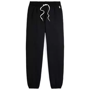 Polo Ralph Lauren Ss24 Однотонные трикотажные джоггеры с кулиской и вышивкой, с манжетами Женские джоггеры Черный WMPOPNTNBQ20244-001 M