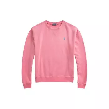 Polo Ralph Lauren Ss24 однотонный логотип вышитый круглый вырез свободный крой длинный рукав толстовка женская толстовка розовый WMPOKNINFB20647-670 M