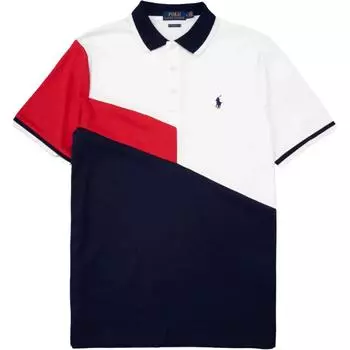 Polo Ralph Lauren SS24 Поло с коротким рукавом и вышитым патчем с логотипом Pony Мужские топы Белый 710794932-002 XS