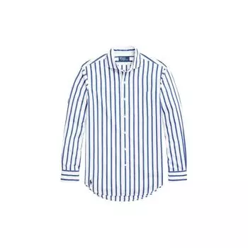 Polo Ralph Lauren SS24 Рубашка с длинным рукавом приталенного кроя, в полоску с цветовыми блоками, на пуговицах, мужская, многоцветная MNPOWOV16823313-400 XL