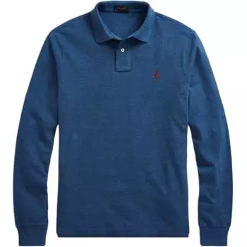 Polo Ralph Lauren Ss24 Вышитая футболка поло с логотипом пони Мужские футболки поло Темно-синий 710680790-071 XS