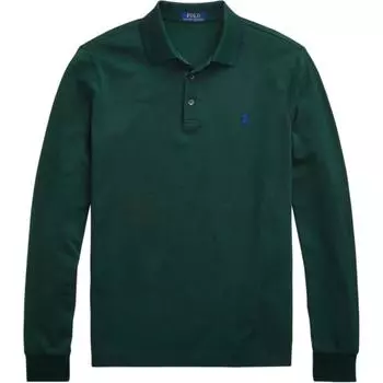 Polo Ralph Lauren Ss24 Вышитая рубашка поло с логотипом Pony Мужские топы Темно-зеленый MNPOKNI16820815-300 XS