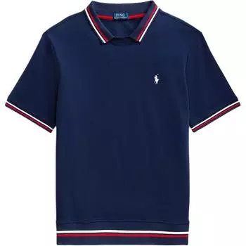 Polo Ralph Lauren SS24 Вышитая толстовка с коротким рукавом и логотипом маленькой лошади, мужская толстовка MNPOKNI1N820273-410 S