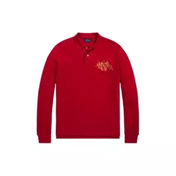 Polo Ralph Lauren Ss24 вышитая приталенная рубашка поло с длинным рукавом мужские топы MNPOKNI16823391-600 L