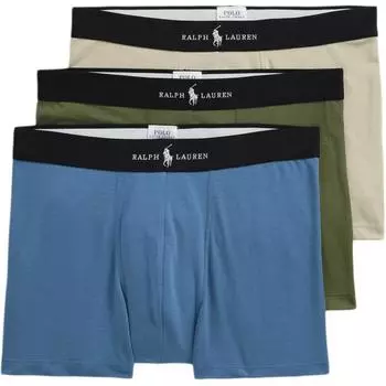 Polo Ralph Lauren SS25 Боксеры-шорты с принтом логотипа и букв, с цветными блоками, 3 штуки, мужские, низ MAPOUND0S720349-999 XL