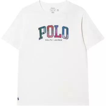 Polo Ralph Lauren SS25 Футболка с круглым вырезом, вышивкой логотипа и короткими рукавами, детские топы, белый 323966143-002 L
