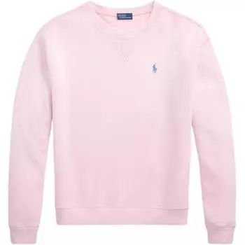 Polo Ralph Lauren SS25 Свободный крой Свитшот-пуловер с круглым вырезом Женский свитшот Розовый песок WMPOKNINFB20815-650 S