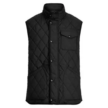 Polo Ralph Lauren Стеганый жилет на молнии с воротником-стойкой для мужчин черный MNPOOTW1N220047-001 XL