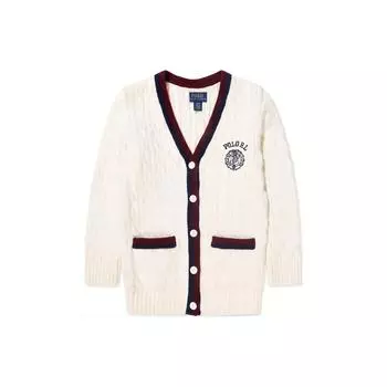 Polo Ralph Lauren свитер детский с вышитым логотипом и узором косичка кардиган детские свитера Off-White 313916555-001 XL