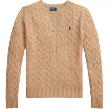 Polo Ralph Lauren Свитер женский приталенного кроя, кабельной вязки, с круглым вырезом WMPOSWENC021222-260 XS