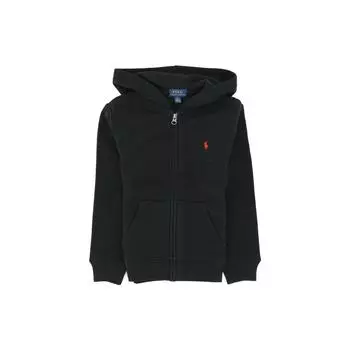Polo Ralph Lauren Толстовка однотонная с вышивкой логотипа на молнии с капюшоном с длинными рукавами детские толстовки черный 322547626-003 XL