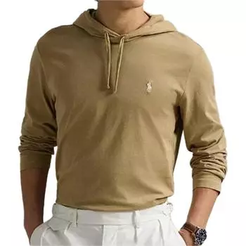 Polo Ralph Lauren Толстовка с капюшоном с принтом, с длинным рукавом, мужская, желтая 710847203-081 L