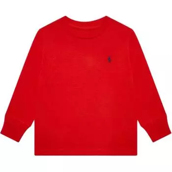 Polo Ralph Lauren Толстовка с логотипом, круглый вырез, пуловер, длинный рукав, детские толстовки, красный 323843804-003 XL