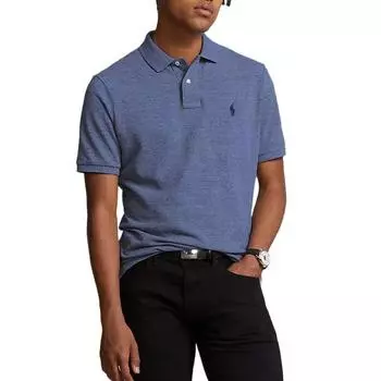 Polo Ralph Lauren Вышитое Пони Застежка на Пуговицах Воротник с Пуговицами Короткий Рукав Рубашка Поло Мужские топы 710794276-069 L