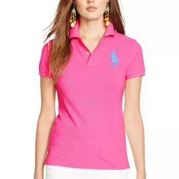 Polo Ralph Lauren Вышитый принт Поло Женские топы 211505656-065 XS