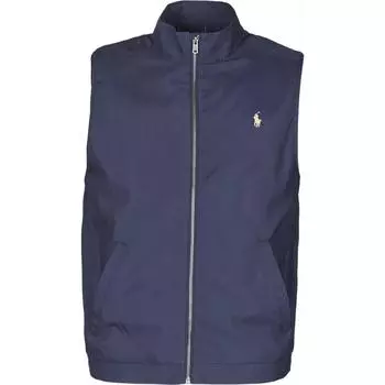 Polo Ralph Lauren воротник-стойка молния без рукавов однотонный жилет мужские жилеты темно-синие 710777340-005 S