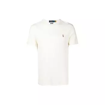 Polo Ralph Lauren вышитая приталенная футболка с круглым вырезом мужская белая 710740727-054 XXL