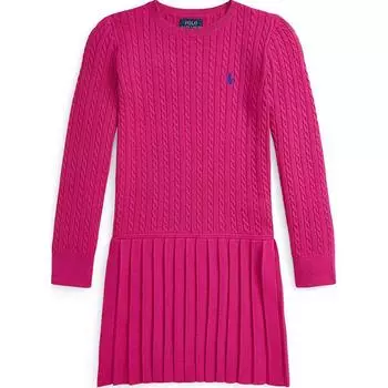 Polo Ralph Lauren вышитое круглое платье с коротким рукавом детские платья 313950782-001 L