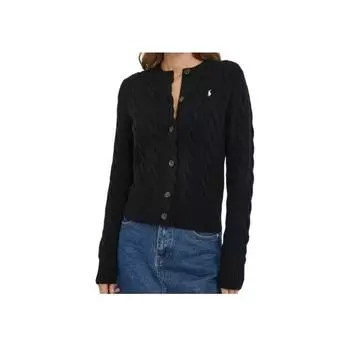 Polo Ralph Lauren вышитый пони пуговицы однотонный свитер женский свитер черный WMPOSWEN6820418-001 XS