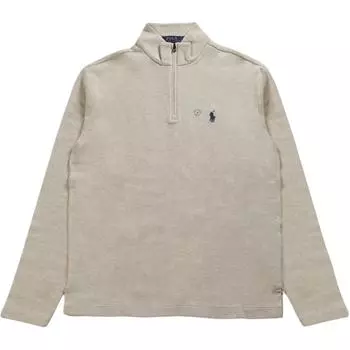 Polo Ralph Lauren Жаккардовая вышитая рубашка поло с длинным рукавом Мужские топы Бежевый 710964531-005 L