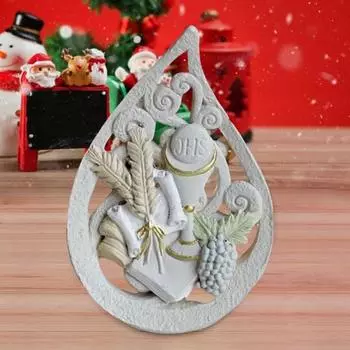 Полое пламя Святое причастие Украшение Религиозный символ причастия Евхаристия Статуя из смолы Скульптура