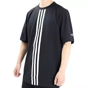 Полоса по центру спереди (Мудро) Футболка Y-3 HG6095-BLACK (S) [Элемент]