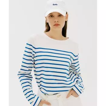 Полосатая футболка KEDS с вырезом «лодочка» KD2RLF1101FOWH OFF WHITE/090