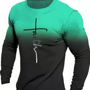 Полосатая мужская футболка с длинным рукавом с графическим принтом для мужчин, одежда, повседневные топы, футболка, модная уличная одежда в стиле Харадзюку с 3D принтом 3XL