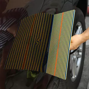 Полосатая отражающая панель для ремонта вмятин без покраски, металлическая пластина для автомобиля