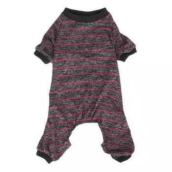 Полосатая пижама для собаки Тонкая дышащая пижама для питомца на 4 лапы Одежда для собаки для лета дома XL XL