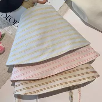 Полосатая шляпа-ведро для женщин, летняя солнцезащитная шляпа с большими полями, складная солнцезащитная кепка, дышащая солнцезащитная шляпа для рыбаков, подарки