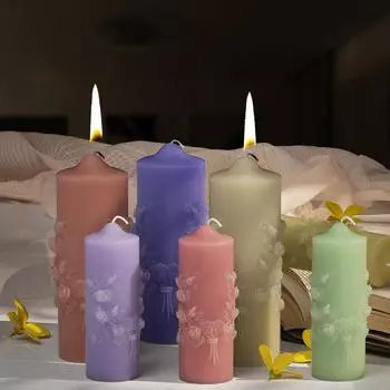 Полосатая свеча, силикагель, форма для свечей-столбов, ароматизированная свеча, романтическая атмосфера, ужин, праздничные украшения для дома