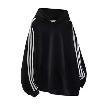 Полосатая толстовка с капюшоном для мужчин на весну и осень, национальный тренд, американская ретро-парная свободная куртка с капюшоном для мужчин M