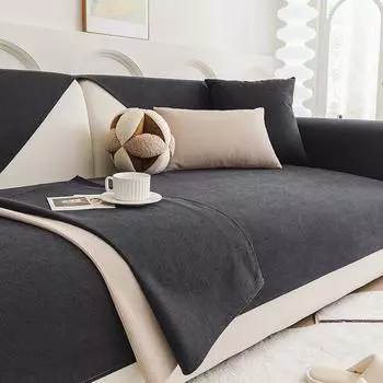 Полосатая водонепроницаемая диванная подушка из синели, универсальная высококачественная современная, устойчивая к моче животных, антипригарная меховая ткань для дивана 70*70