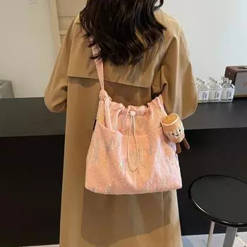 Полосатые холщовые женские сумки, новые модные сумки-тоут на плечо для женщин, сумки большой вместимости для покупок