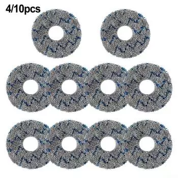 Полосатые салфетки для мытья полов, аксессуары для подметальных машин, моющиеся накладки для швабры 4 PACK