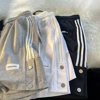 Полосатые шорты на пуговицах для мальчиков — модная, свободная, повседневная пляжная одежда на лето 3XL