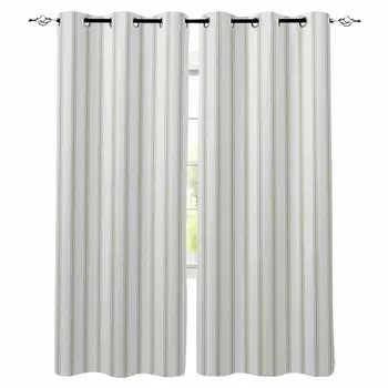 Полосатые шторы Sage Green Blackout для гостиной, спальни, напечатанные шторы для оформления окон, домашний декор W135 x H60cm