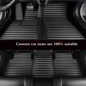 Полосатый полиуретановый кожаный индивидуальный 5D автомобильный коврик для Fiat 500 500X 2011-2012 Bravo 2008-2012 Freemont 7 Seat Аксессуары для интерьера 500 500X 2011-2012