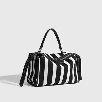 Полосатый рюкзак с подушкой, большая вместительная сумка через плечо, летающая тканевая сумка в университетском стиле, высокое качество, модная, новая