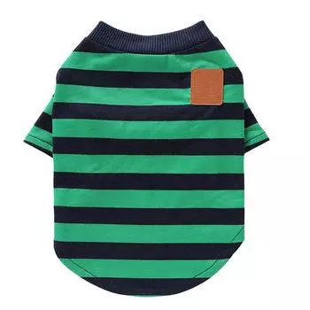 Полосатый всесезонный жилет для собаки для маленькой и средней собаки XL зелёный