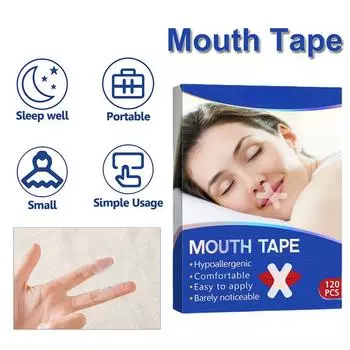 Полоска для сна от храпа для улучшения носового дыхания Улучшение сна в ночное время Меньше дыхания через рот и храпа для взрослых 1Box