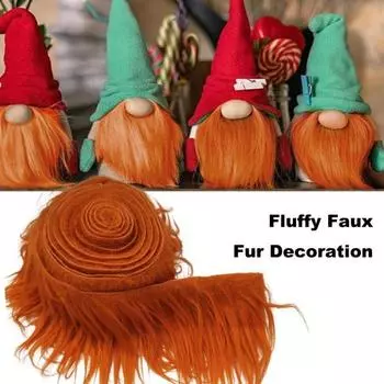 Полоска искусственного меха 1,5 м, однотонные пушистые тканевые ленты, лоскутное шитье, искусственная шерсть, отделочные полоски S зелёный