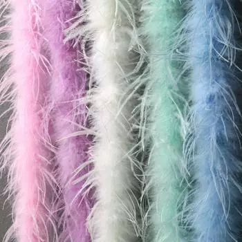Полоска из перьев, зажим для страусиных перьев, ювелирные изделия своими руками, декоративные аксессуары, материал, аксессуары для одежды для латинских танцев 1pcs розовый