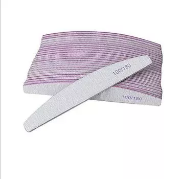 Полоска-скраб для ногтей, акриловый гель 100/180, песчаник, скраб для дизайна ногтей, буферный инструмент для ухода, полоска в форме полумесяца 1 piece